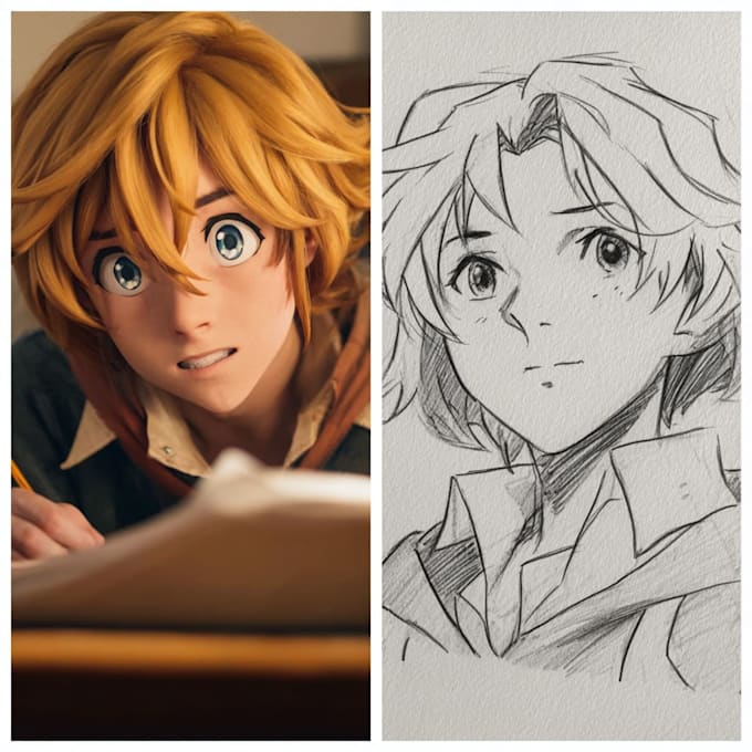 draw a character in manga style