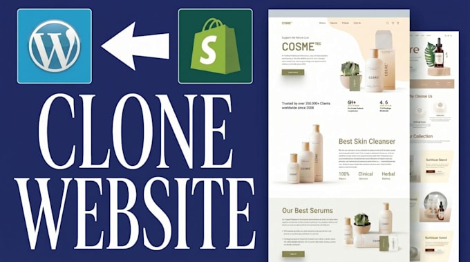 clone shopify store woocommerce website copy and duplicate ecommerce site