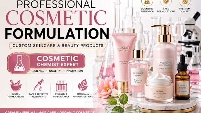 be your cosmetic chemist and formulate cosmetic formulations