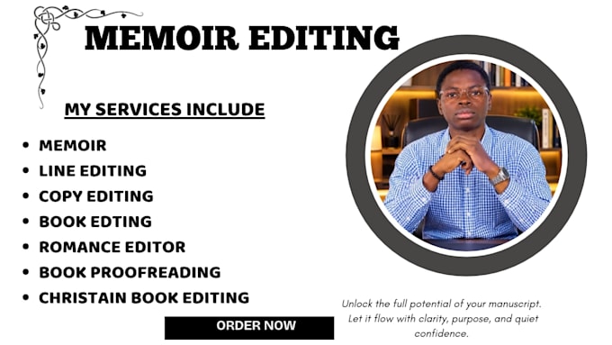 professionally edit your book and proofread your memoir