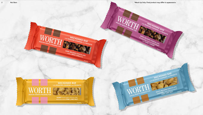 design candy wrapper, chocolate bar, snacks sticks label and mockup