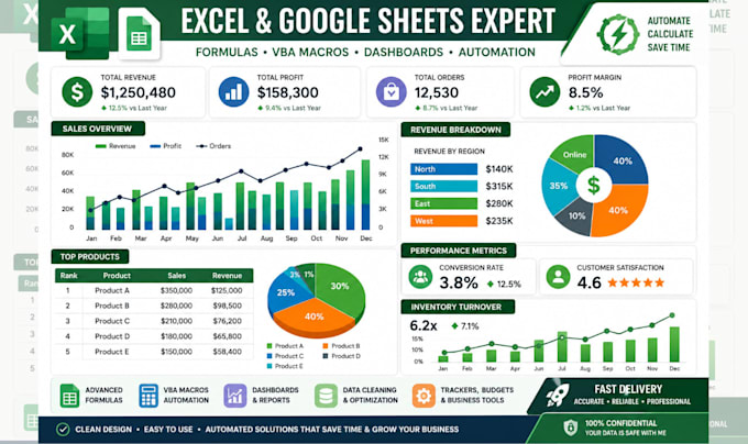 create excel spreadsheet, formulas, google sheets, vba macro automation