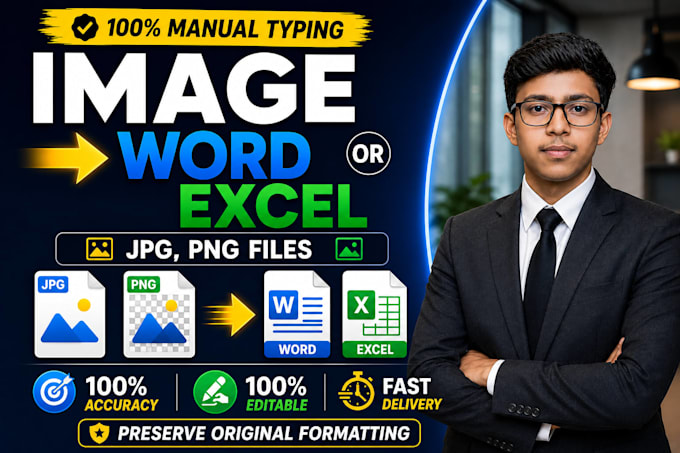convert PDF, images, jpg and png files into word or excel