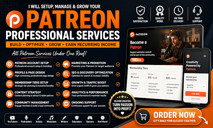 grow your patreon audience with page optimization and promotion