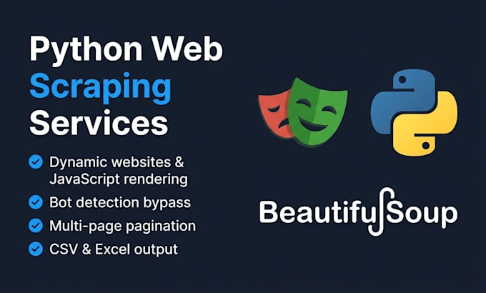 scrape any website using python and deliver clean CSV data