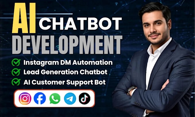 build ai chatbot, manychat, botpress, whatsapp automation for customer support