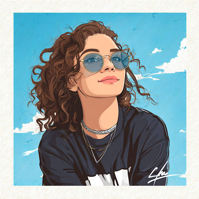 draw a custom cartoon portrait