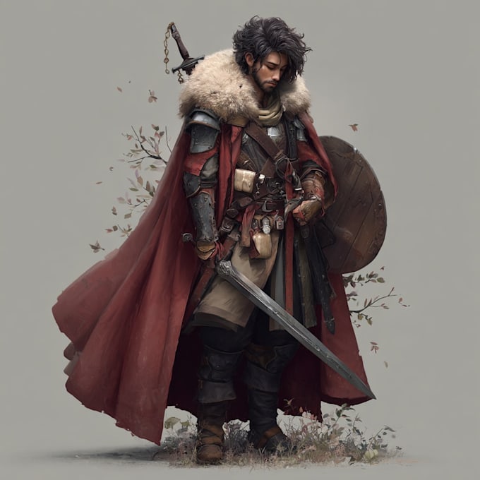 create dnd character design and illustration