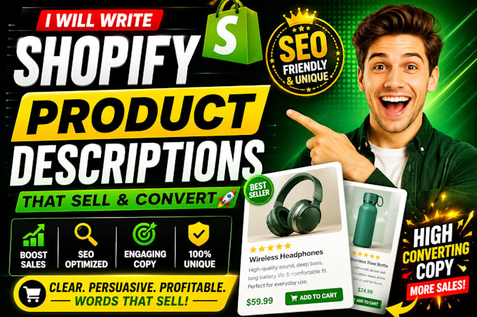 write shopify product descriptions that sell