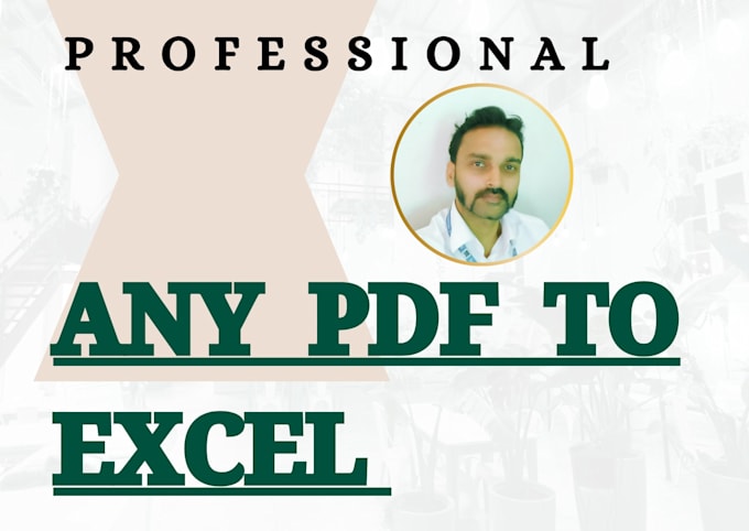 pdf to excel data entry
