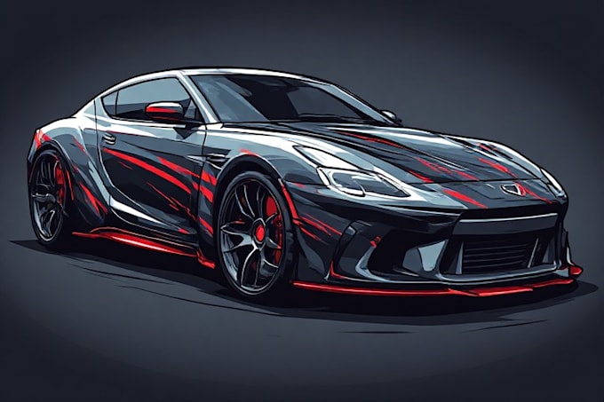 design high quality commercial car wrap design for you