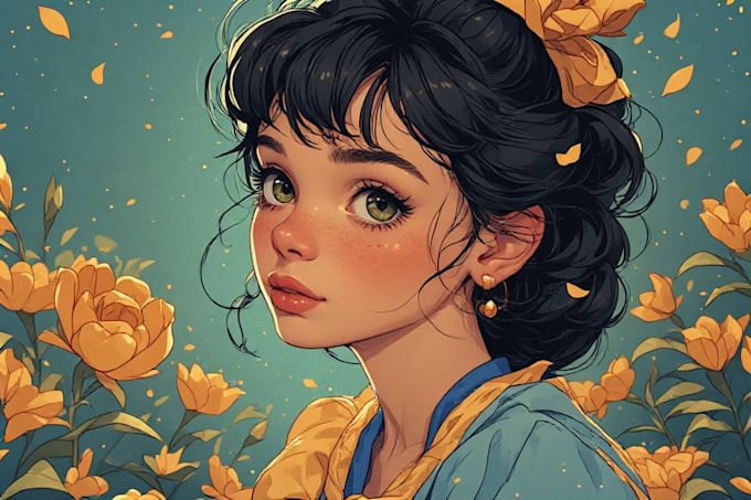 make custom disney cartoon art for you