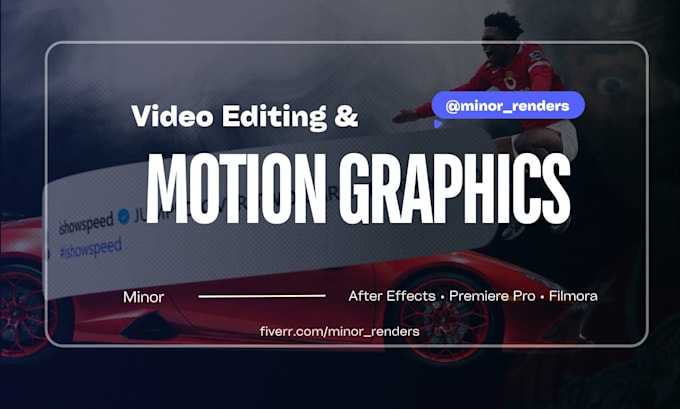 professionally edit your videos and create motion graphics