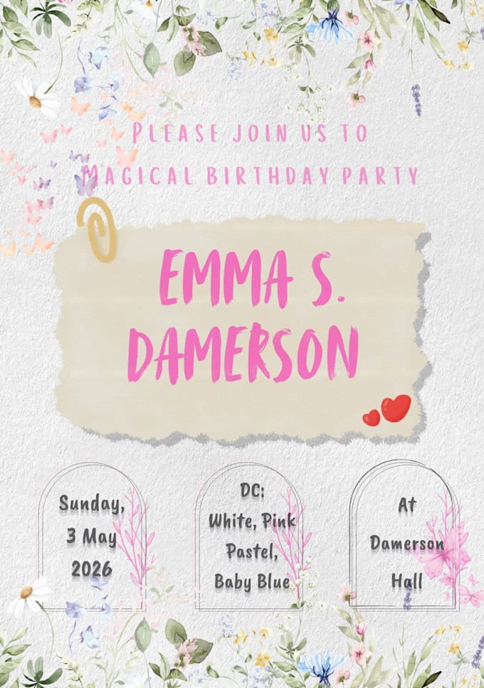 create modern digital invitation for event