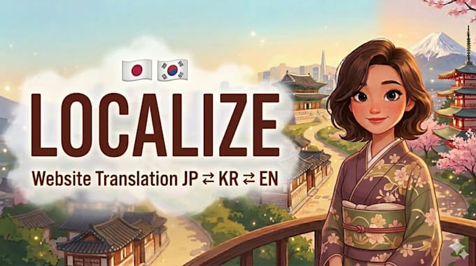 design and localize a luxury landing page for japan and korea