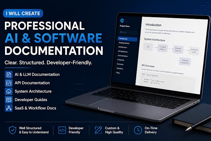 write professional ai and software technical documentation