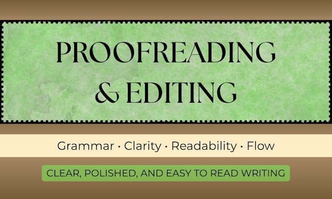 fix grammar, typos, and awkward phrasing within 24 hours