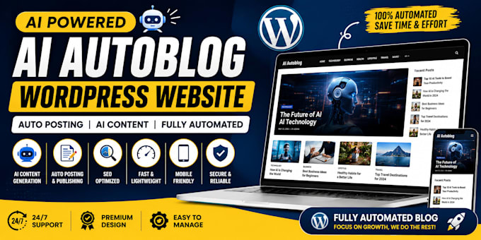 create ai powered wordpress autoblog website