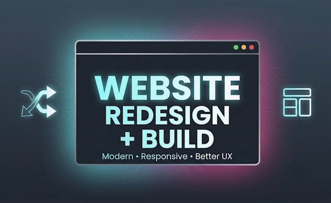 redesign and build your website with a modern responsive UI