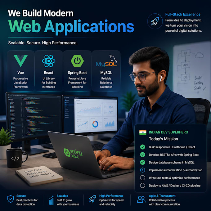create scalable and secure web applications