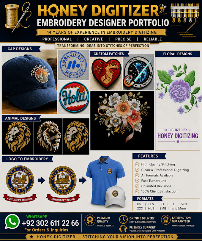 do professional embroidery punching designs into dst  files