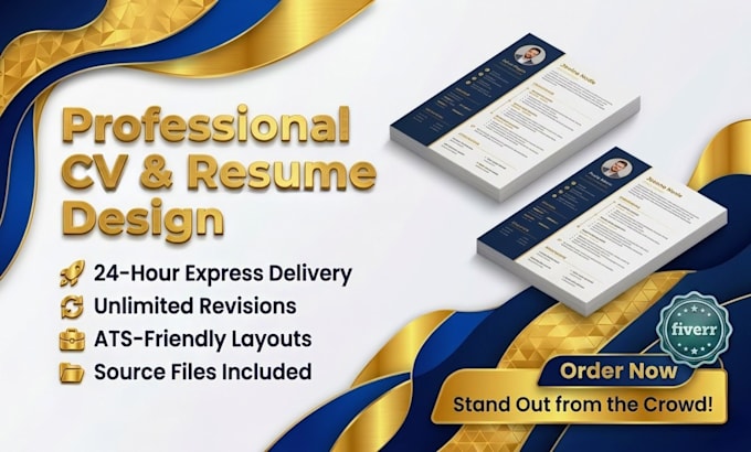Design an ats friendly resume and professional cv by Supun_creative ...
