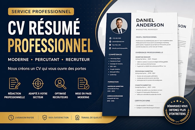 create an ats resume and professional CV that gets interviews