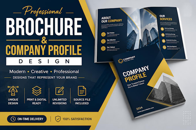 design professional brochures and company profiles