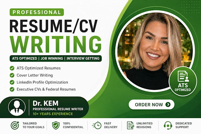 Write ats executive resume, cover letter and linkedin profile by ...