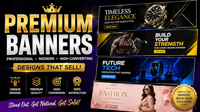 make high CTR youtube banners for gaming and vlogs