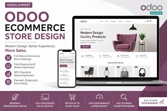 revamp squarespace, odoo, duda, ionos, or square ecommerce website design