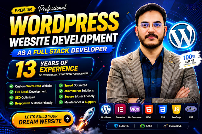 design and redesign wordpress website development or ecommerce website design