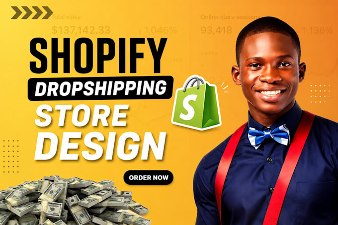 setup ecommerce dropshipping store, shopify website development, store redesign
