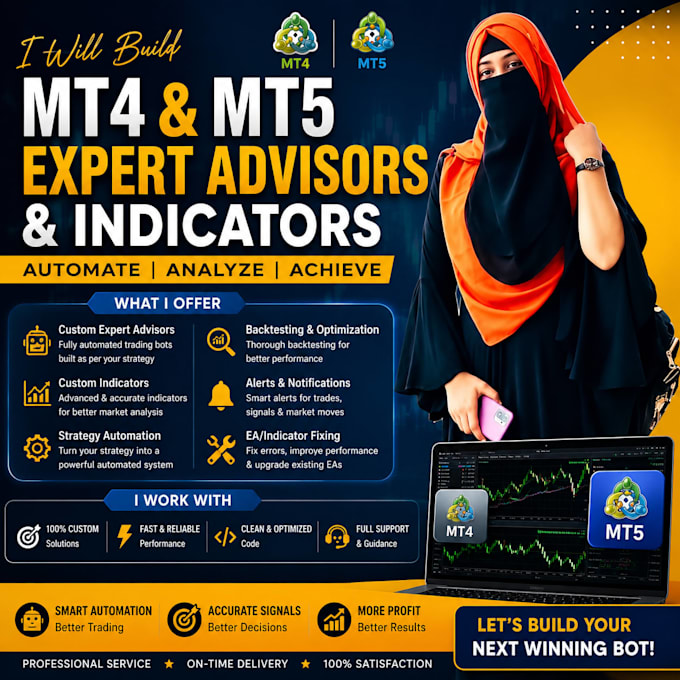 build custom mt4 mt5 expert advisors and indicators