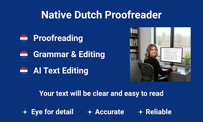 proofread, fix dutch grammar and humanize your ai text