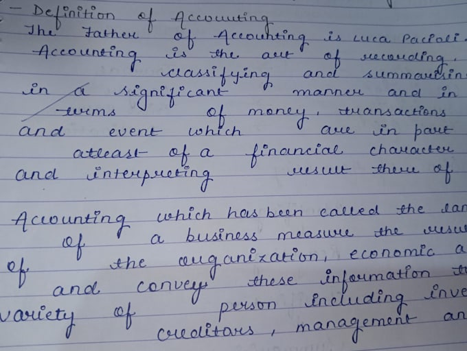 create clean and organized handwritten notes