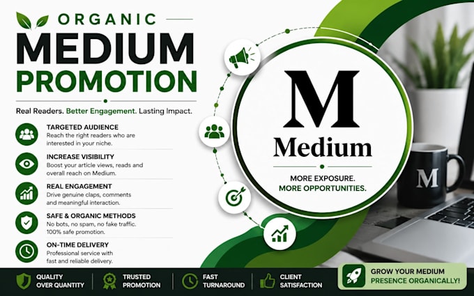 organically boost medium article promotion, to boost readers, medium promotion