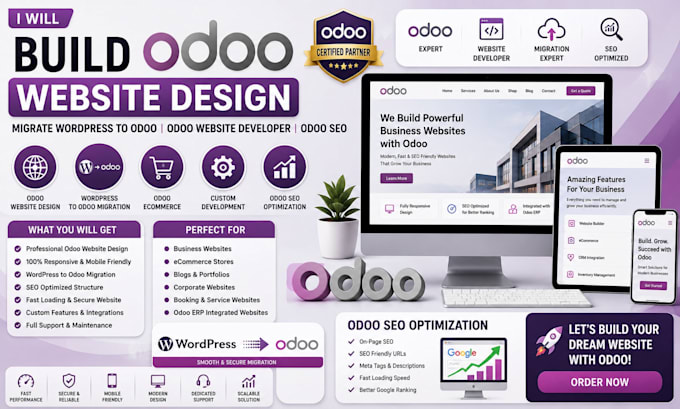 build odoo website design migrate wordpress to odoo website developer odoo SEO