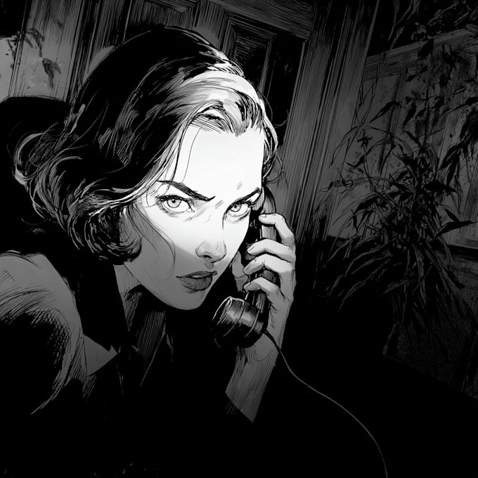 draw noir, horror and dark comic book art and illustrations
