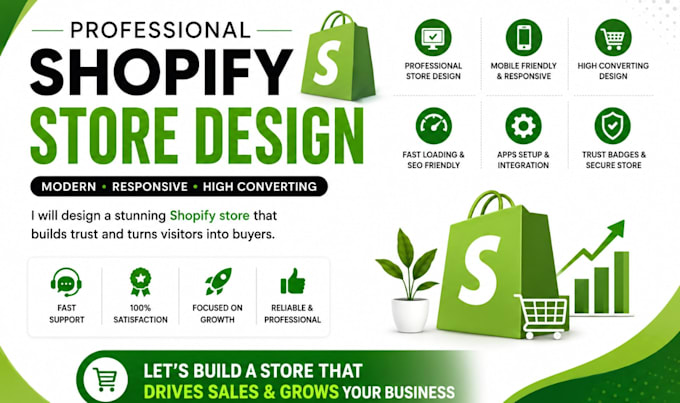 design a high converting shopify store for your brand