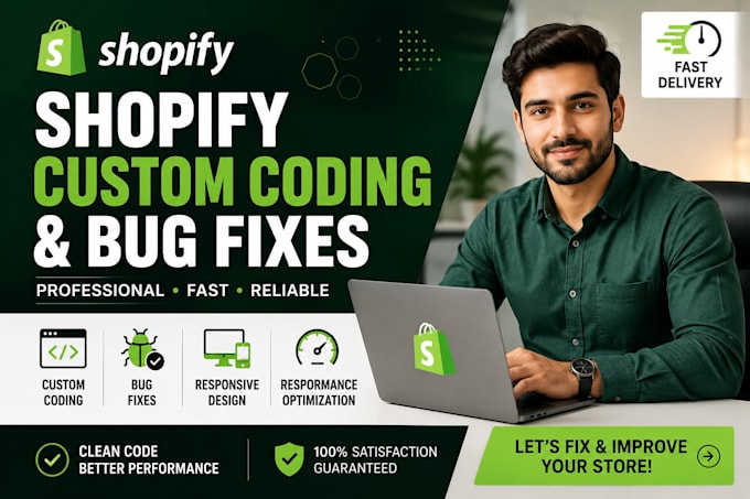 provide shopify custom coding and bug fixes