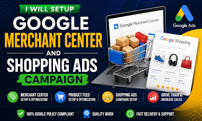 setup google merchant center and shopping ads campaign