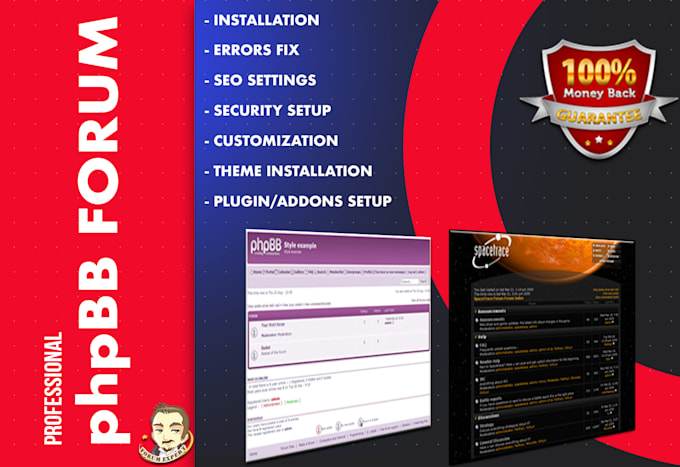 install phpbb forum and customize it