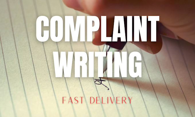write your complaint email or letter professionally
