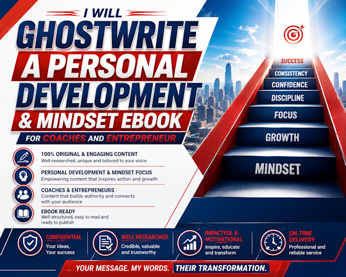 ghostwrite a personal development and mindset ebook for coaches and entrepreneur