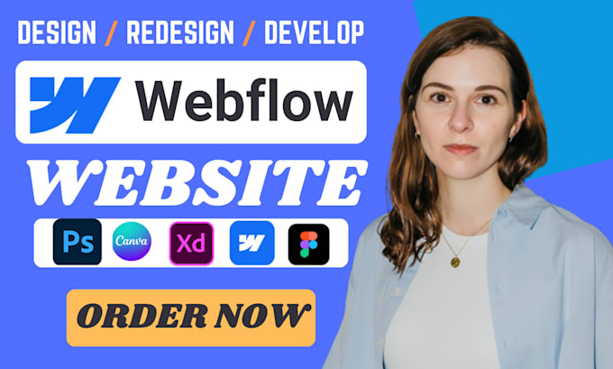 be webflow developer, develop or design webflow website, figma to webflow