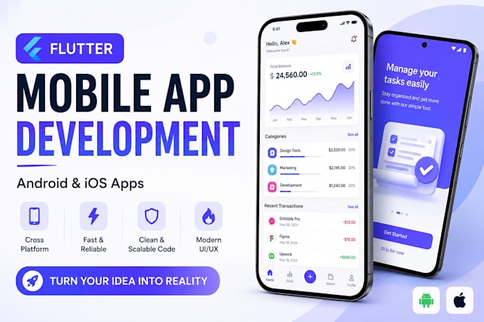 build a modern flutter mobile app for your startup