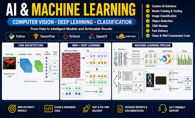 ai computer vision machine learning and deep learning tasks