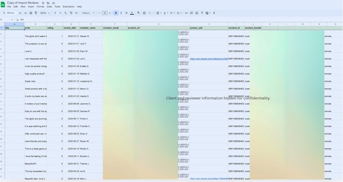 do shopify product listing, CSV importing, and ecommerce VA tasks