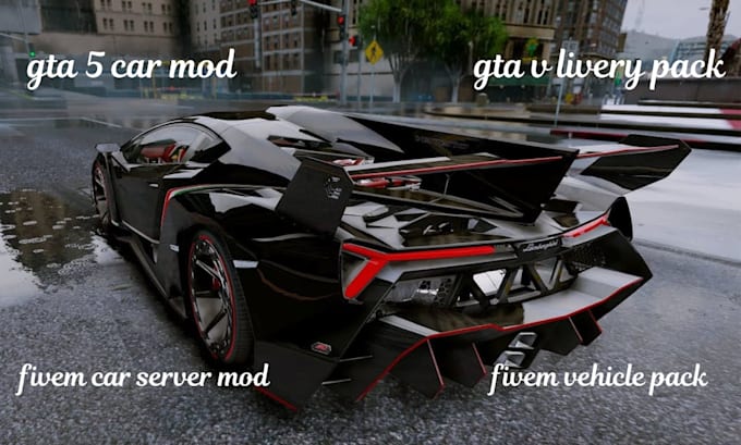 create custom gtav fivem addon car, livery pack, and server vehicle mod